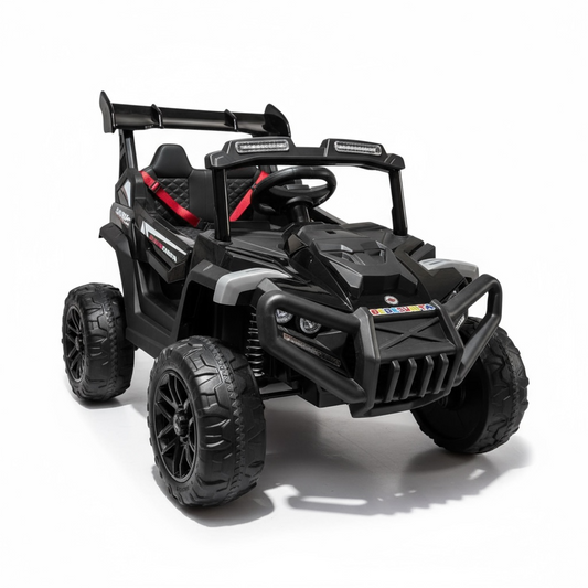 Carro Eléctrico 2 Asientos, Llantas en Goma Con Control Remoto 2049 y Pantalla