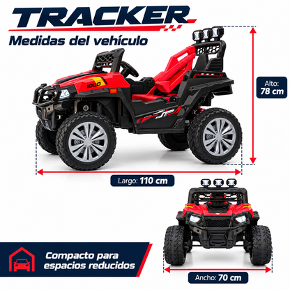 Carro Buggy Eléctrico Con Llantas En Goma Y Control Remoto 4x4 Tracker Maxibaby