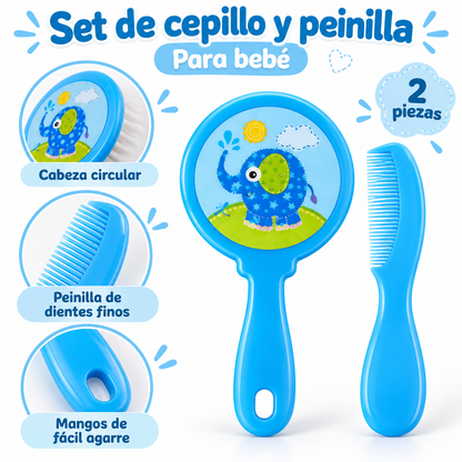 Set de cepillo y peinilla para bebé – 2 piezas