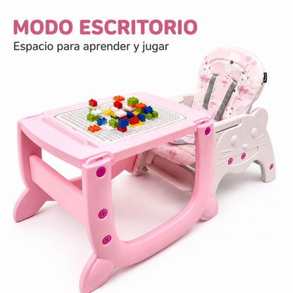 Comedor Escritorio Tower 2 en 1 con Bluetooth y Juego Didáctico Lego