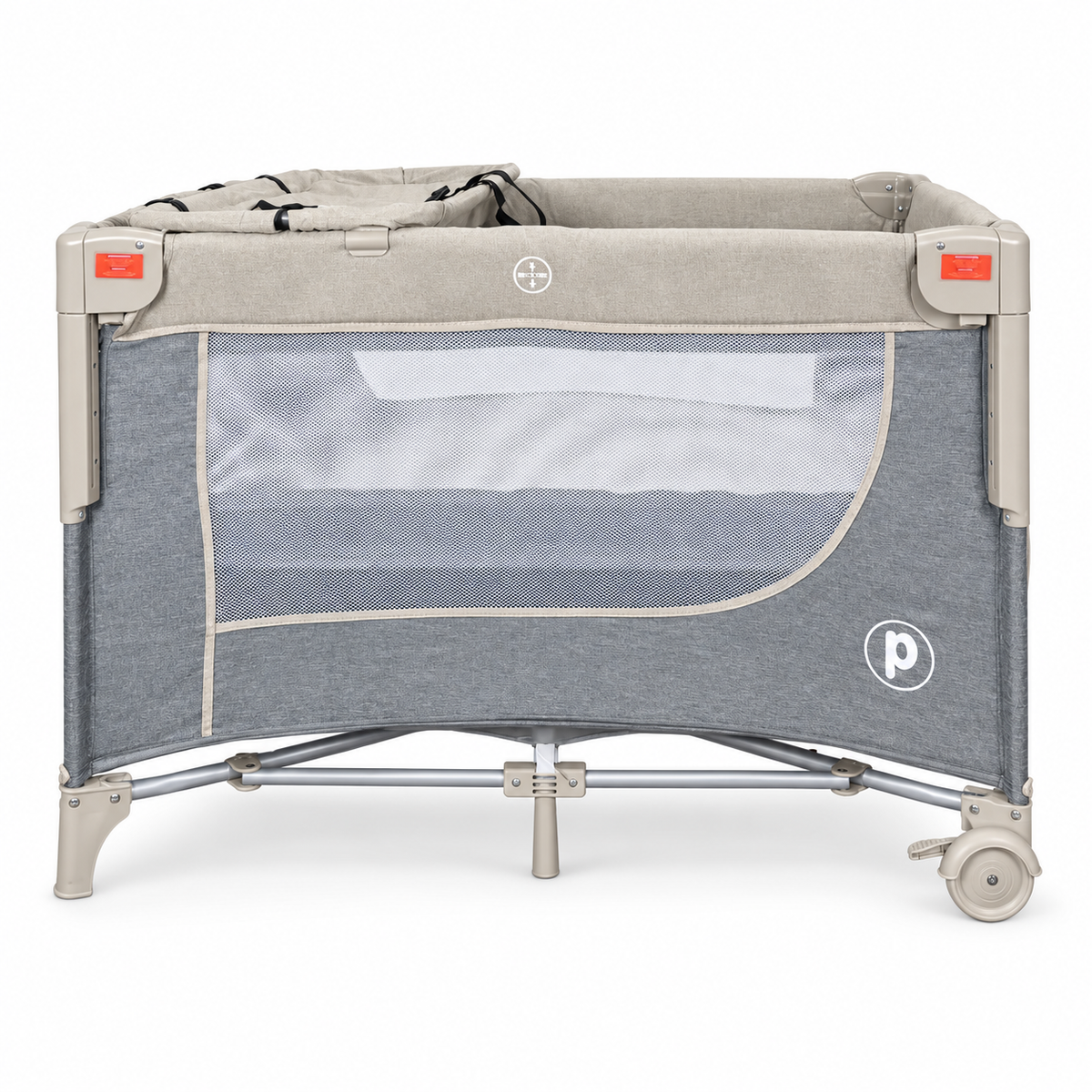 Cuna Corral Colecho Priori Madison  Plus Con Cambiador y Mosquitero Tela En Lino Premium