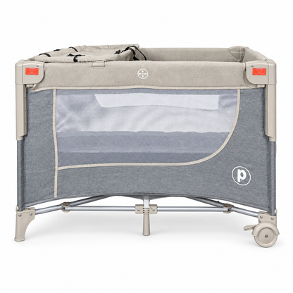 Cuna Corral Colecho Priori Madison  Plus Con Cambiador y Mosquitero Tela En Lino Premium