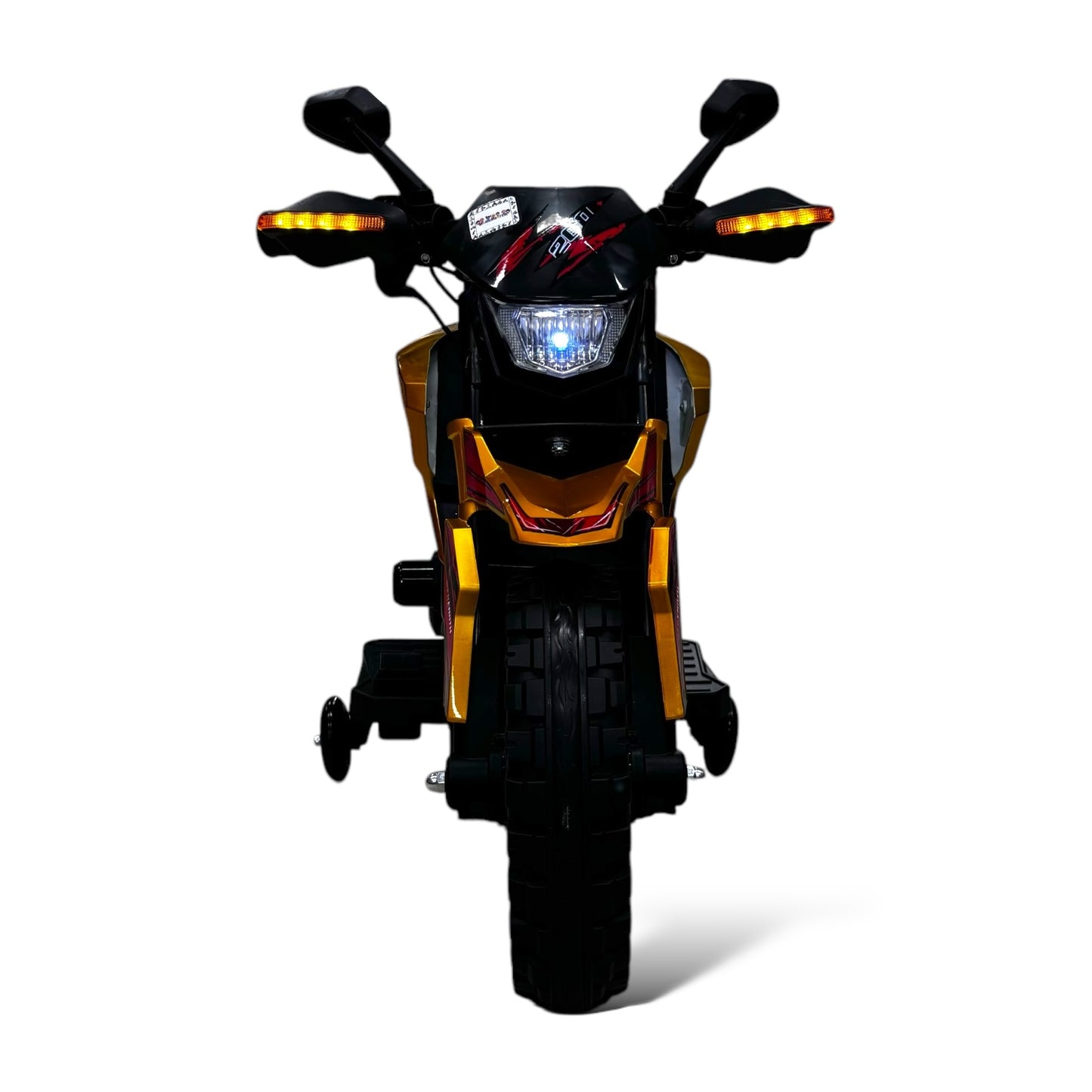 Moto Eléctrica  Cross Con Llantas De Apoyo