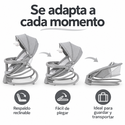 Mecedora Mastela 4 en 1 con Control por App y Bandeja Comedor