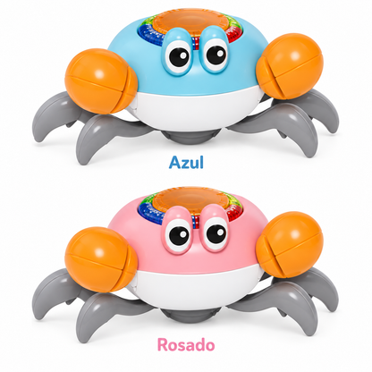 🦀 Cangrejo interactivo: ¡movimiento, luces y mucha diversión! 🎶