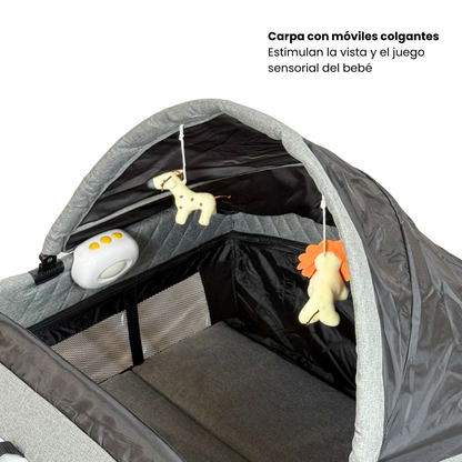 Corral Cuna Colecho Silver De Lujo Maxibaby