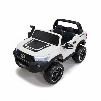 Carro Electrico Toyota Hilux, Control Remoto, 2 Puestos, Con Pantalla y Licenciado 14 Amperios