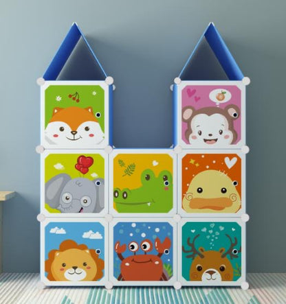 Armario Organizador Infantil Modular Niño 8 Cubos