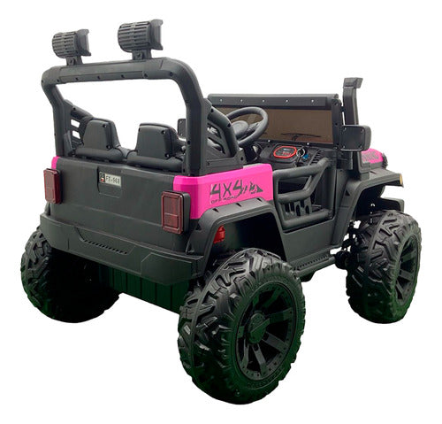 Carro Jeep Eléctrico 2 Puestos 868 Running  Llantas En Goma y Control Remoto Metalizado