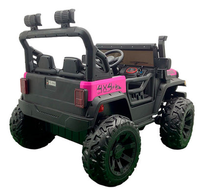 Carro Jeep Eléctrico 2 Puestos 868 Running  Llantas En Goma y Control Remoto Metalizado