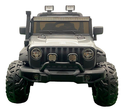Carro Jeep Eléctrico 2 Puestos 868 Running  Llantas En Goma y Control Remoto Metalizado