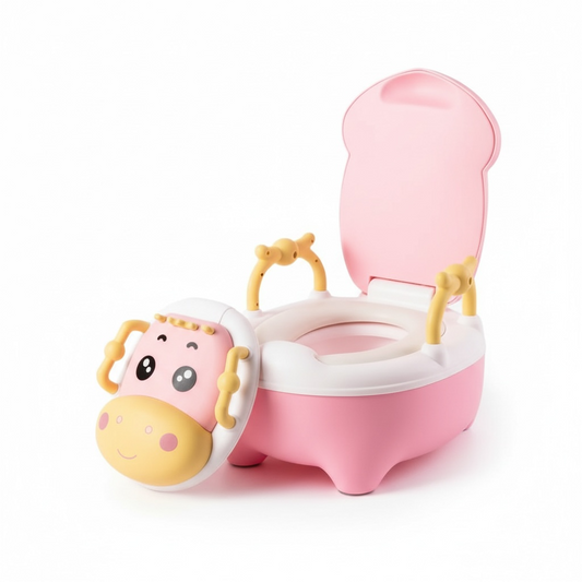 Vasenilla de Entrenamiento para Bebé con Diseño de Vaquita