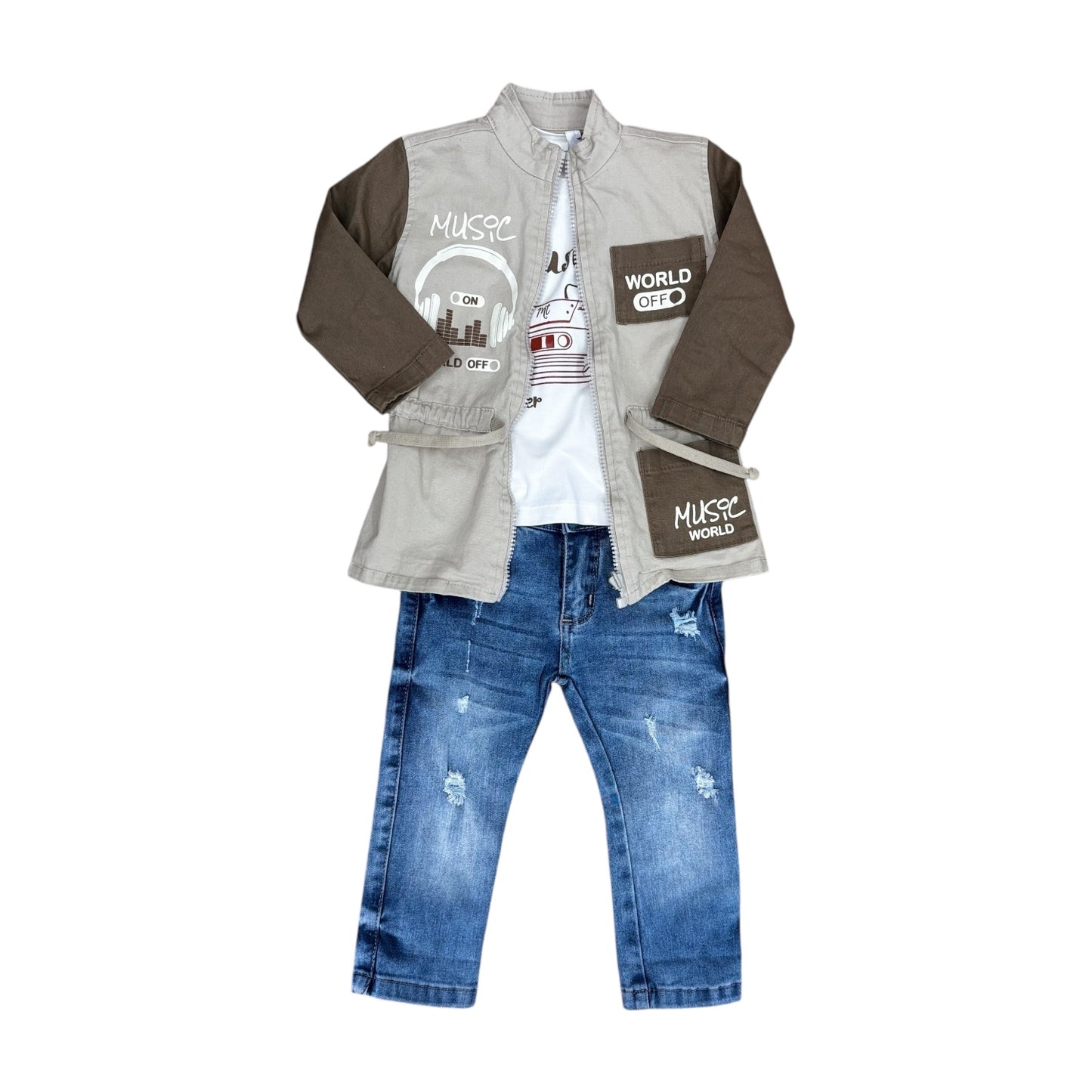 Conjunto 3 Piezas Gabardina