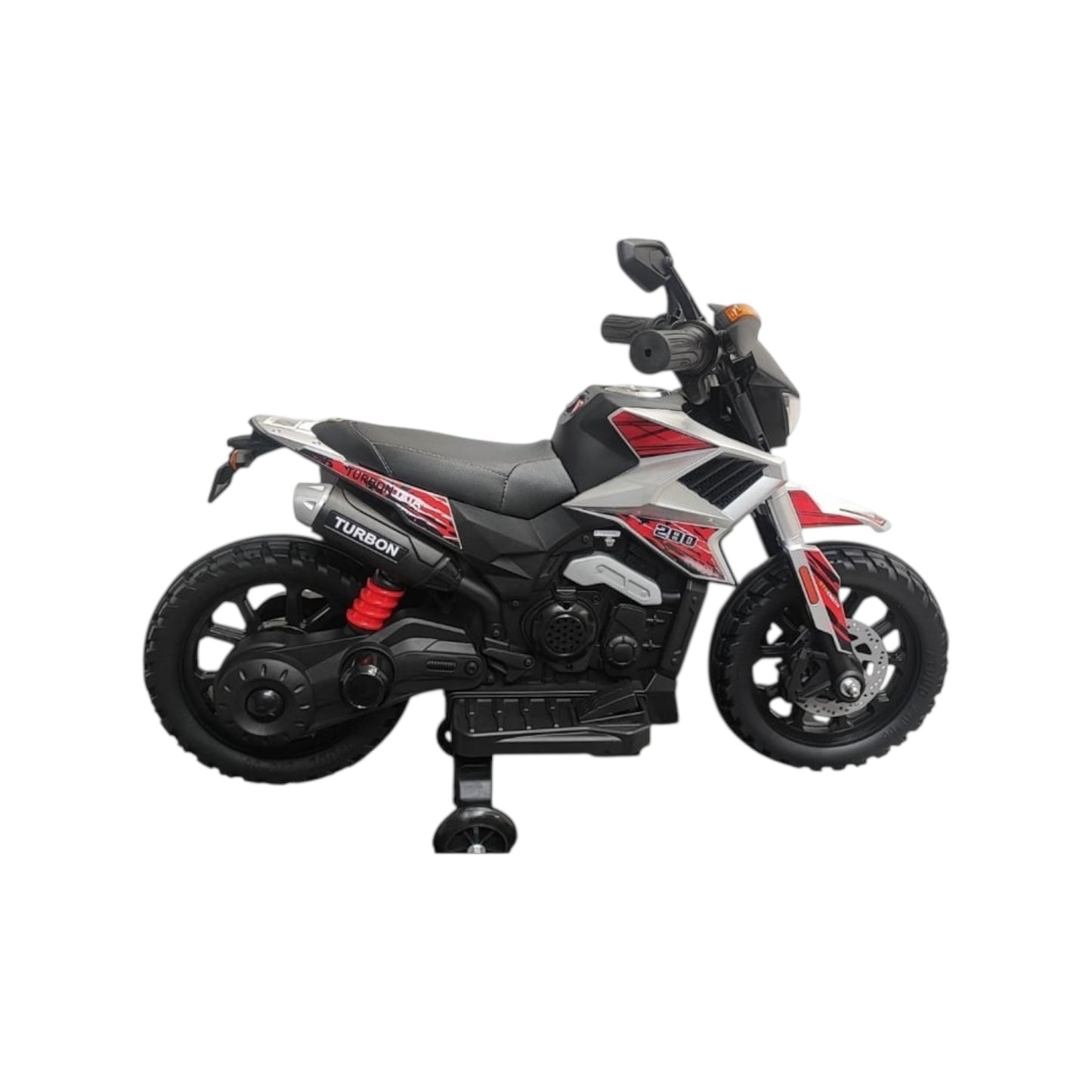 Moto Eléctrica  Cross Con Llantas De Apoyo