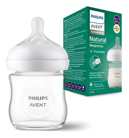 Tetero Natural Response En Vidrio 3.0 4 oz Avent