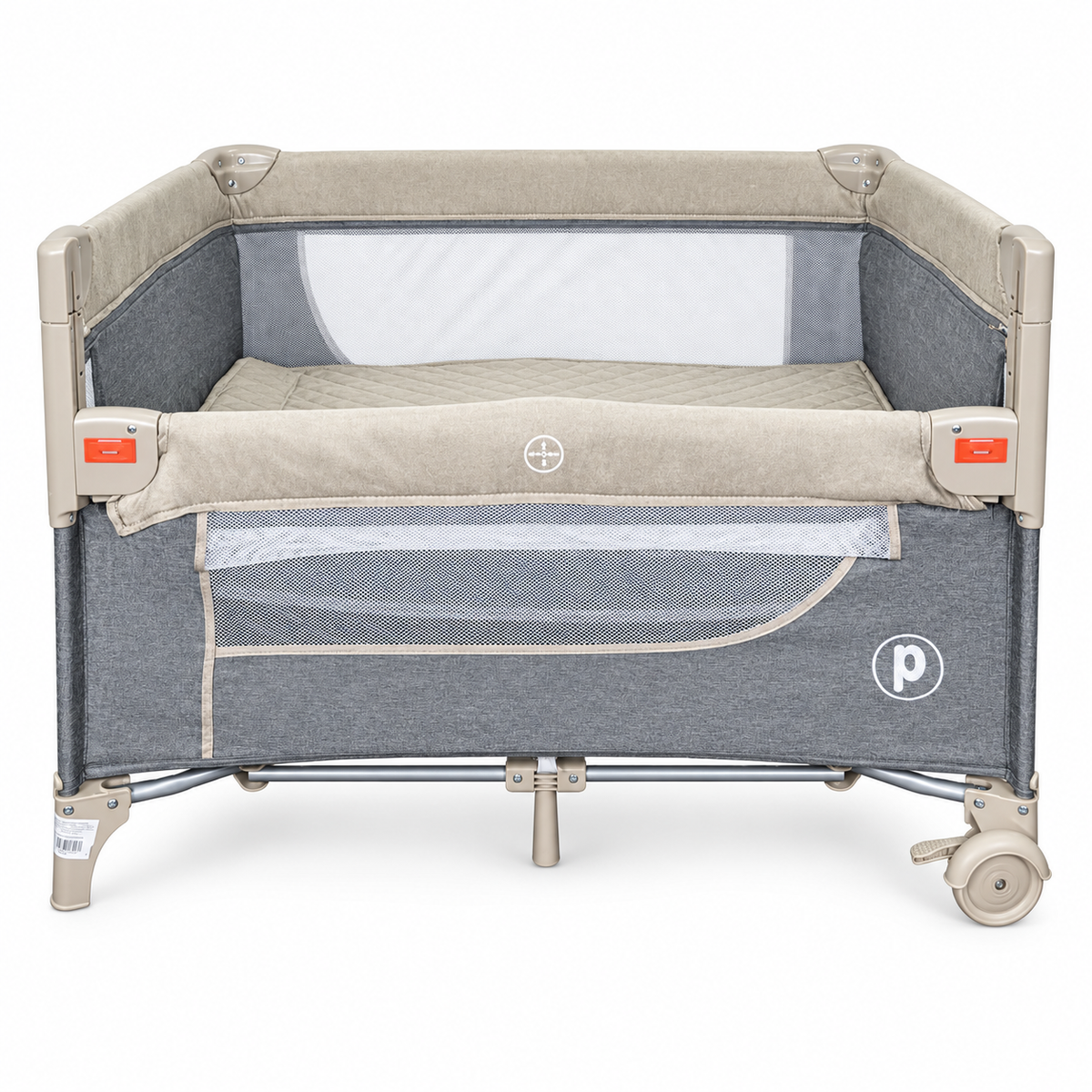 Cuna Corral Colecho Priori Madison  Plus Con Cambiador y Mosquitero Tela En Lino Premium