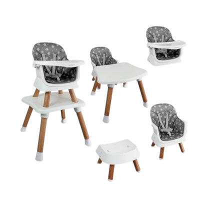 Silla Comedor Baby Elite Dinner 5 en 1 Bebesit Gris