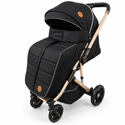 Coche Maleta River Plus Premium con Mango Reversible y Cubrepiés Con Llantas En Goma