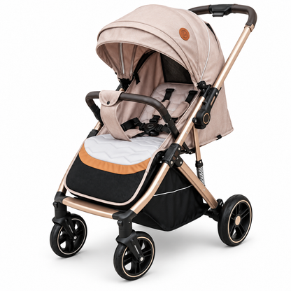 Coche Maleta River Plus Premium con Mango Reversible y Cubrepiés Con Llantas En Goma