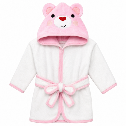 Bata de Baño para Bebé con Capucha de Animalito – 100% Algodón
