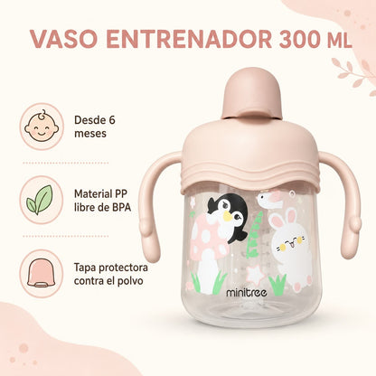 Vaso Entrenador Minitree 270 Ml Boquilla En Silicona y Asas