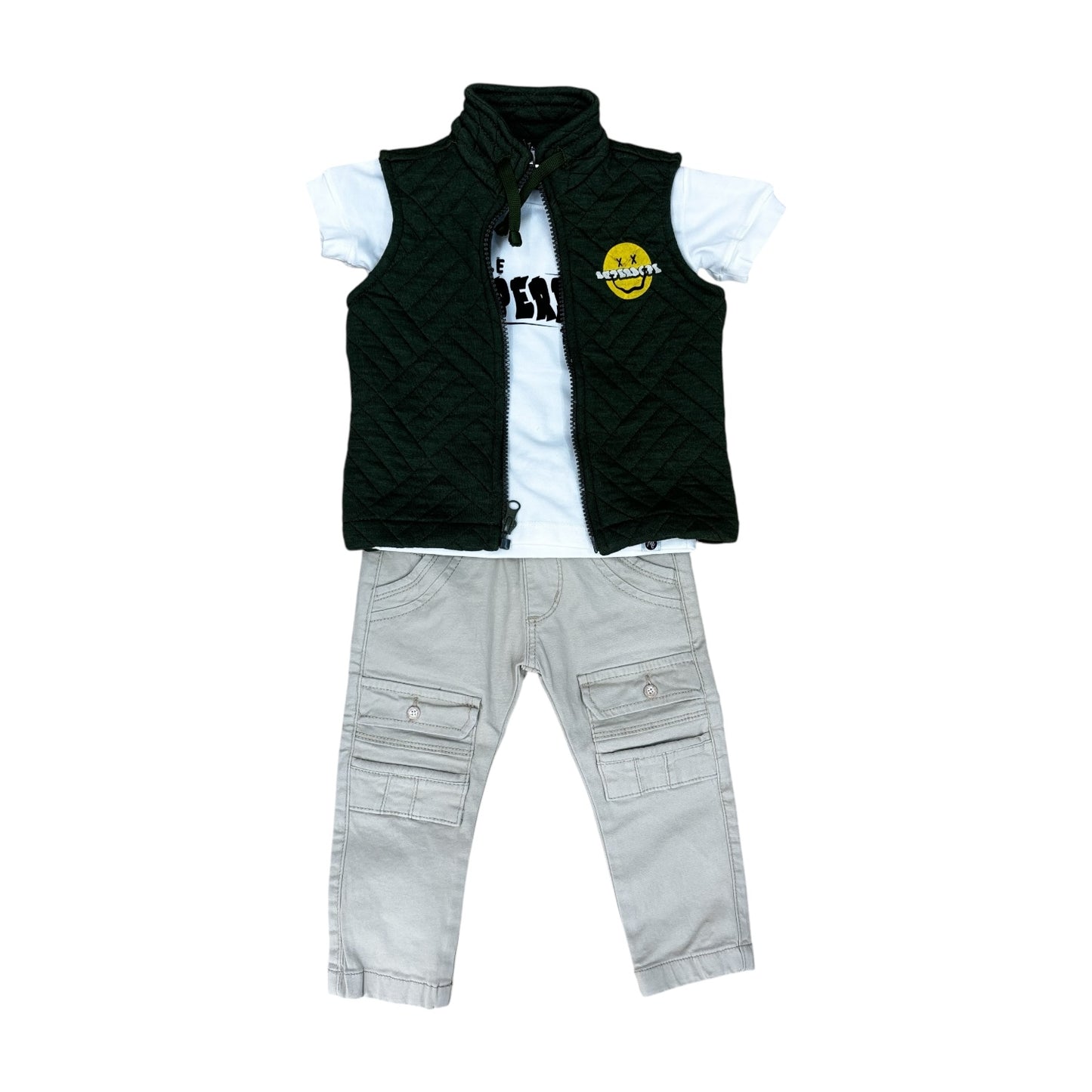 Conjunto 3 Piezas Chaleco Punto