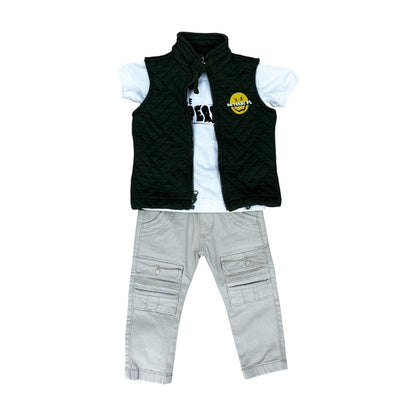 Conjunto 3 Piezas Chaleco Punto