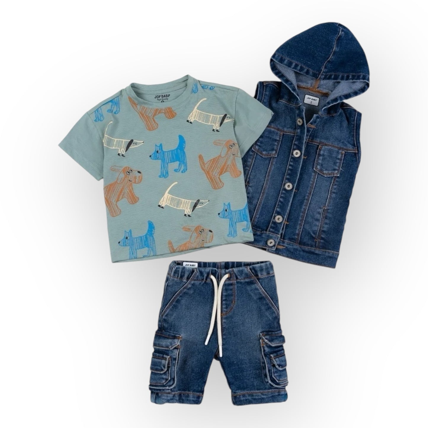 Conjunto 3 Piezas Joy Baby Chaleco