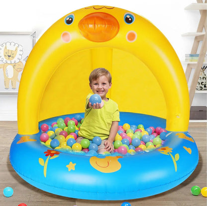 Piscina Borde Lanza Agua Protección Solar 110x100cm Niños