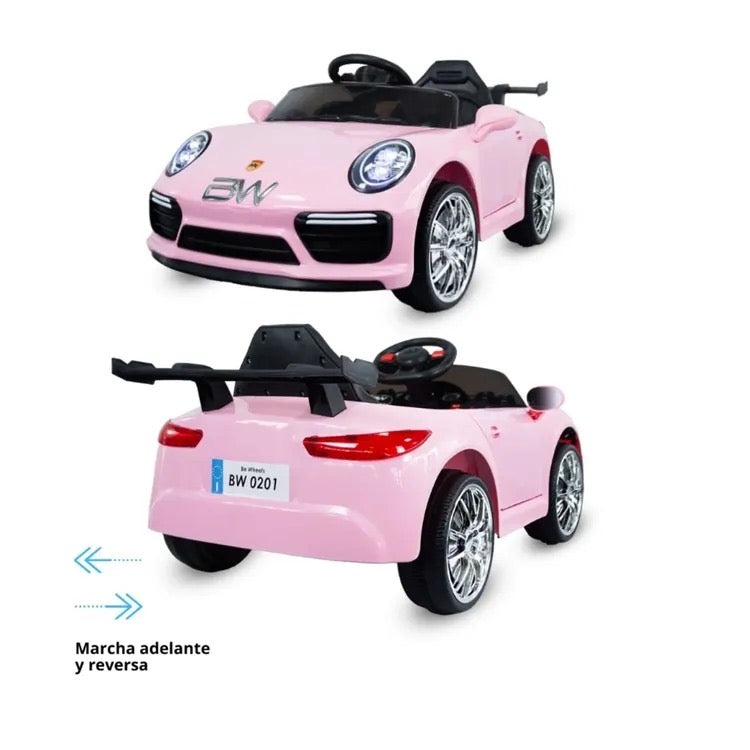 Carro Montable Eléctrico Cayman Prinsel Rosado Con Control Remoto