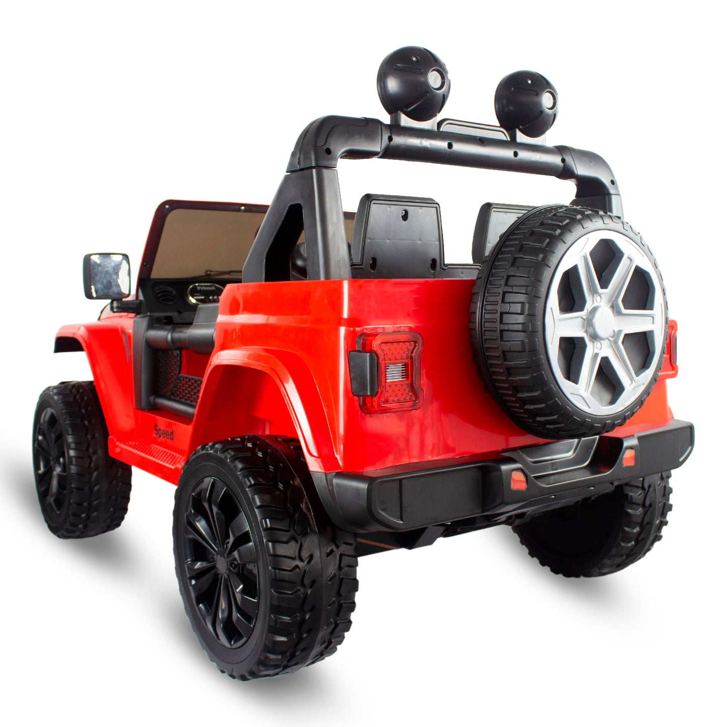 Carro Vehiculo Wrangler Prinsel Rojo Con Control Remoto