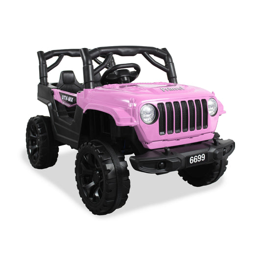 Carro Montable Electrico Cherokee Prinsel Rosa Con Control Remoto