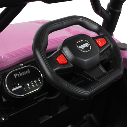 Carro Montable Electrico Cherokee Prinsel Rosa Con Control Remoto