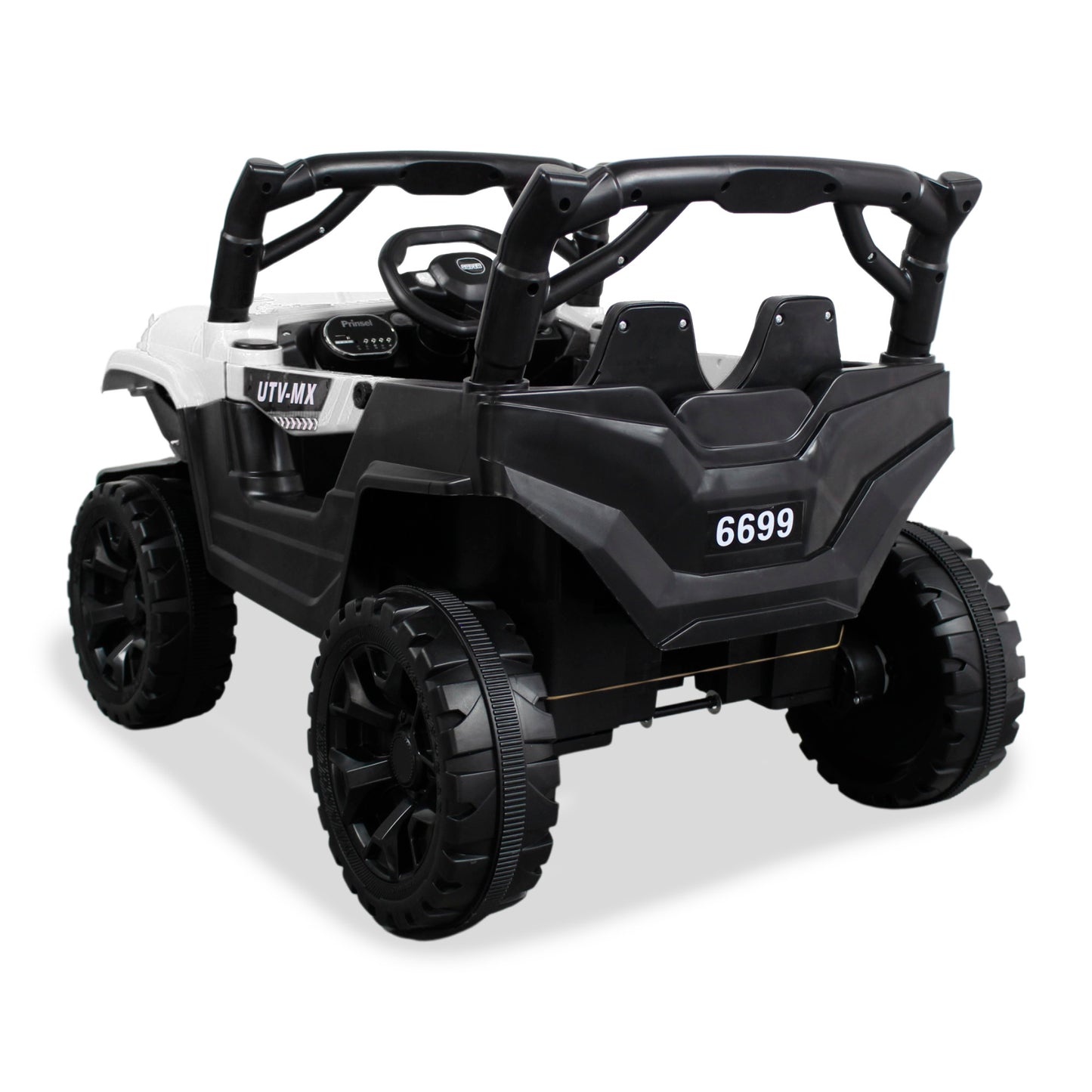 Carro Montable Eléctrico  Cherokee Prinsel Blanco Con Control Remoto