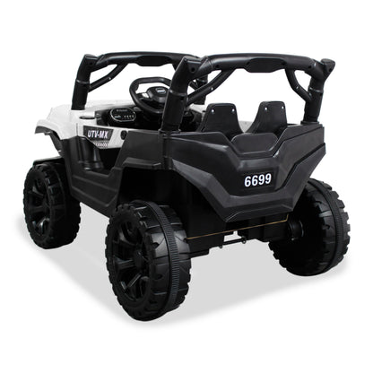 Carro Montable Eléctrico  Cherokee Prinsel Blanco Con Control Remoto