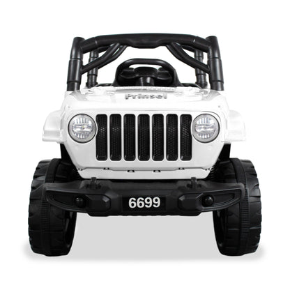 Carro Montable Eléctrico  Cherokee Prinsel Blanco Con Control Remoto