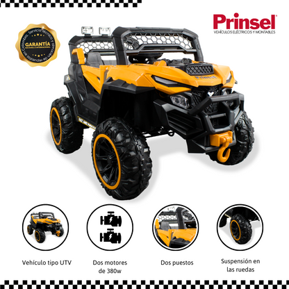 Carro Buggy Electrico Xplore Prinsel Con Control Remoto Naranja