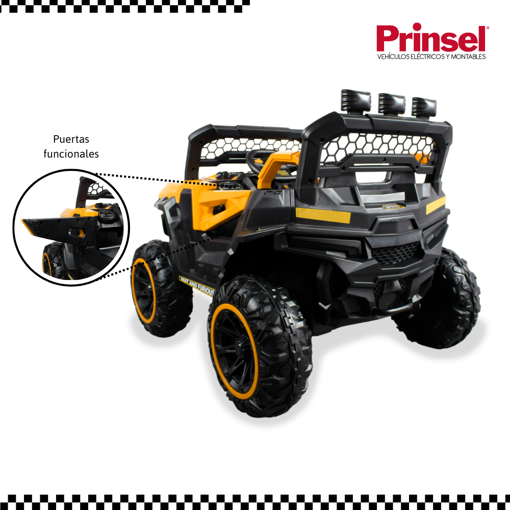 Carro Buggy Electrico Xplore Prinsel Con Control Remoto Naranja