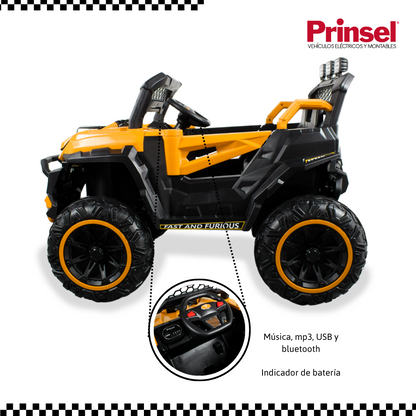 Carro Buggy Electrico Xplore Prinsel Con Control Remoto Naranja