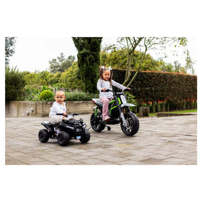 Moto Montable Electrica Para Niños Crosscity XL Verde Marca Prinsel