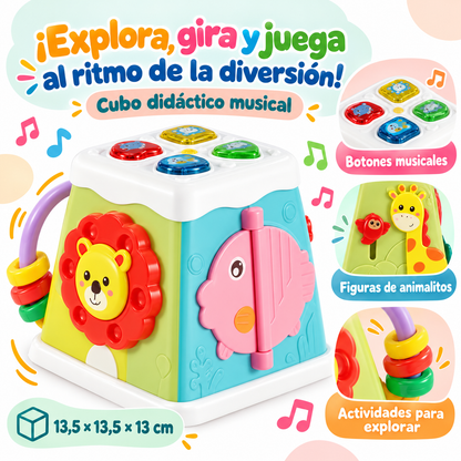 🎶 Cubo didáctico musical: ¡una aventura con animalitos! 🦁