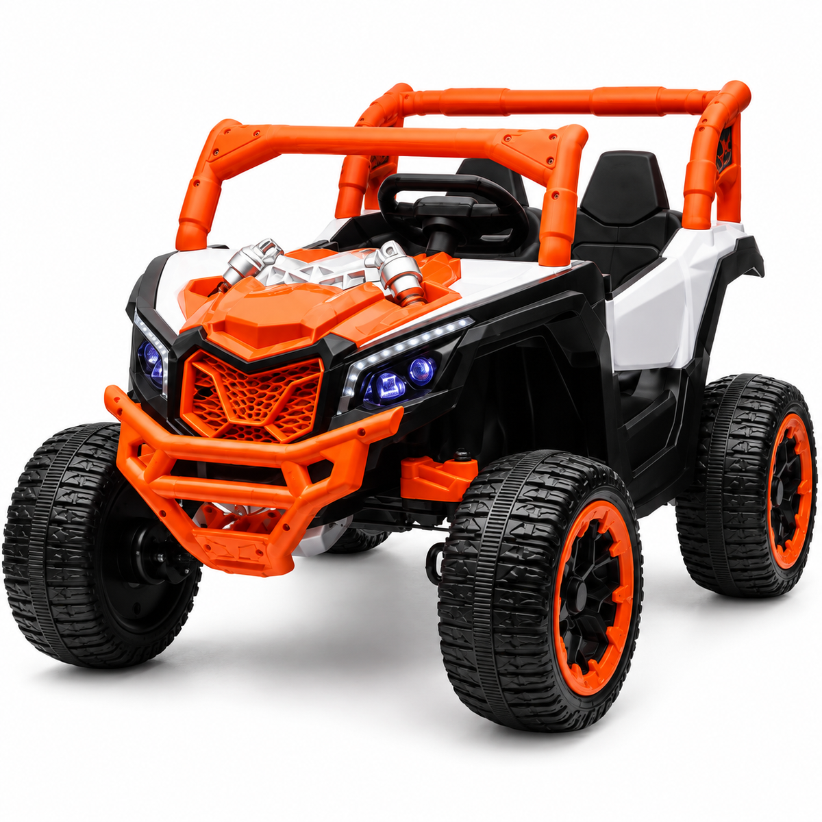 Carro Eléctrico Infantil CAN-AM 611 Para Dos Niños Con Control Remoto Con Llantas En Goma Y Asiento En Cuero