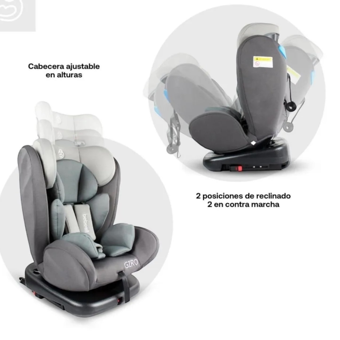 Silla Para Carro Giro Con Isofix