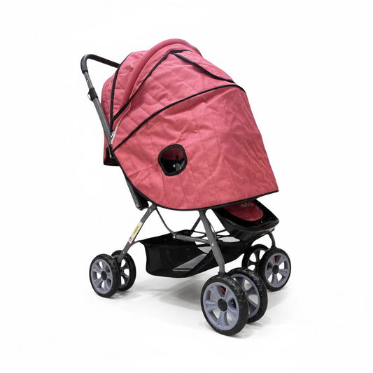 Coche JM Con Mango Reversible, Ropon y Pañalera