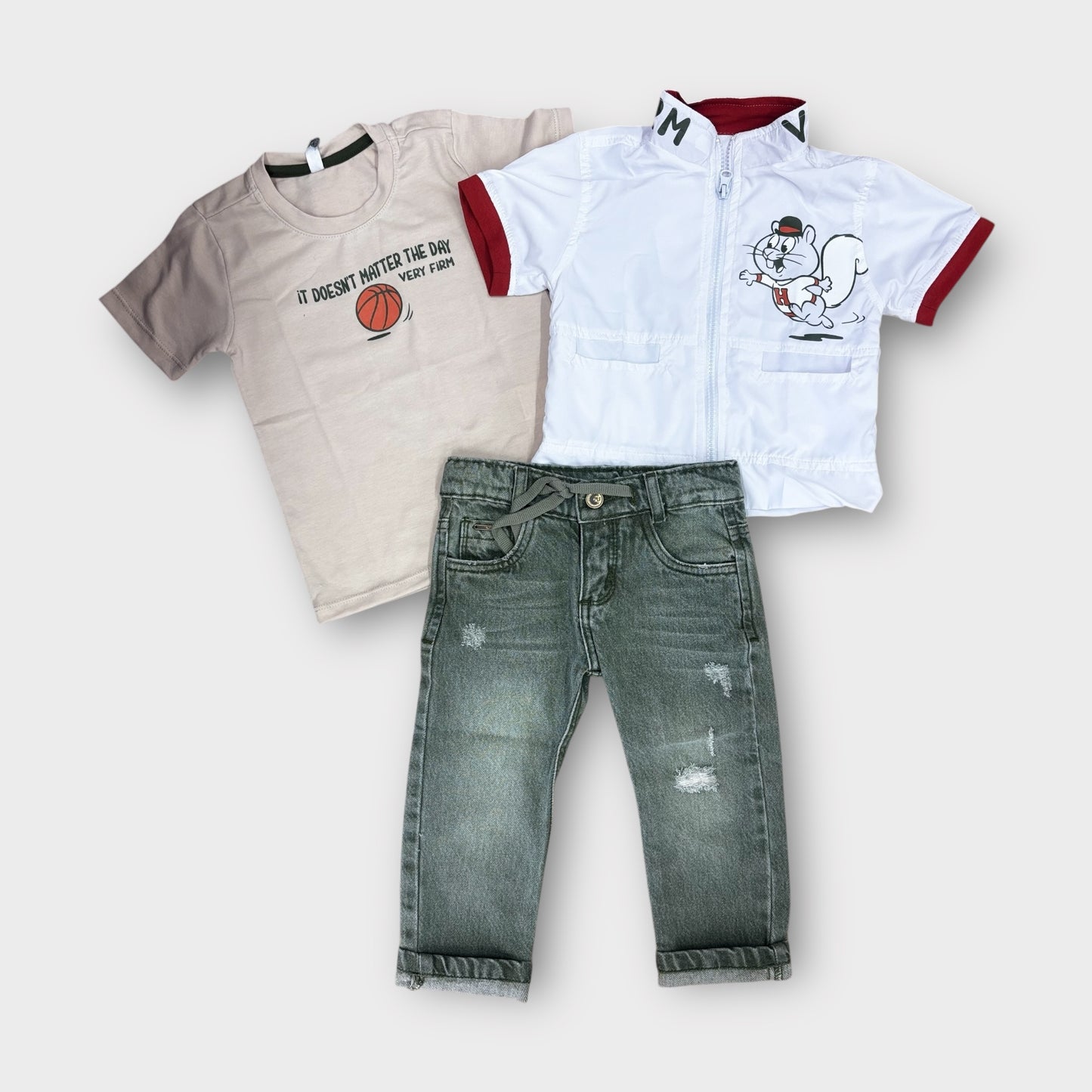 Conjunto 3 Piezas Rompe Vientos Blanca