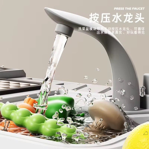 Cocina De Juguete 65 Piezas Electrica Altura 82 Cms