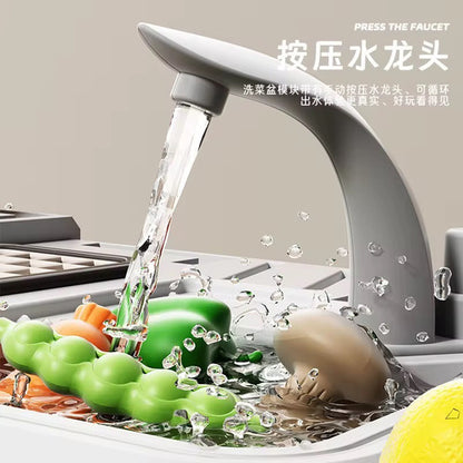 Cocina De Juguete 65 Piezas Electrica Altura 82 Cms