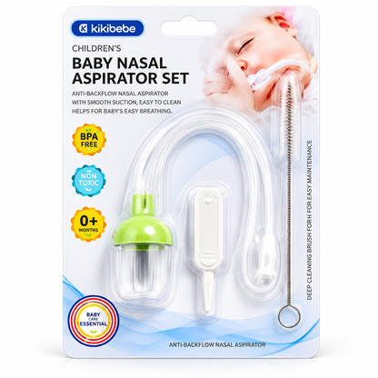 👶💙 Set Aspirador Nasal para Bebé x3 Piezas