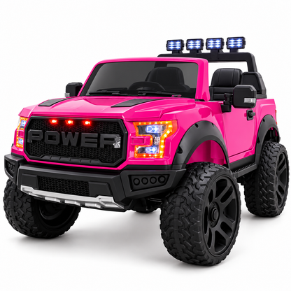 Camioneta Eléctrica Ford F150 Raptor 24V de 2 Puestos | 4 Motores, Control Remoto, Llantas En Goma Y Pantalla