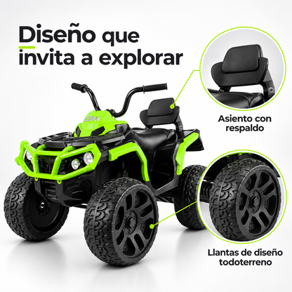 Cuatrimoto Eléctrica Recargable Fénix 12 Voltios Fénix Llantas En Goma Con Control Remoto Prinsel